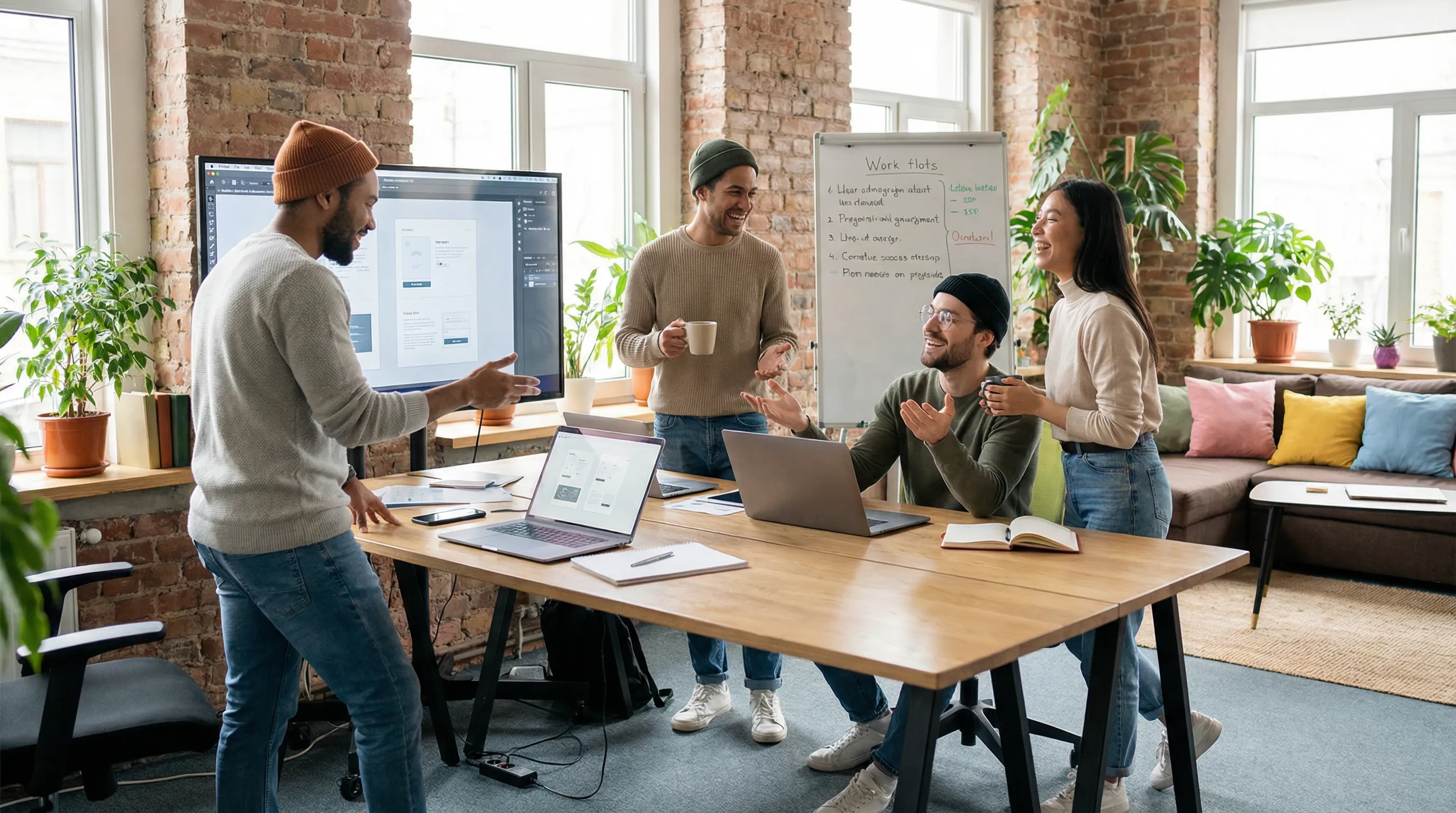 Team der Shop Marketing Agentur bei der Arbeit